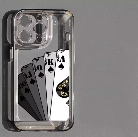 精密穴スペースシェル透明ブラックフラッシュスタイルiPhone携帯電話ケース