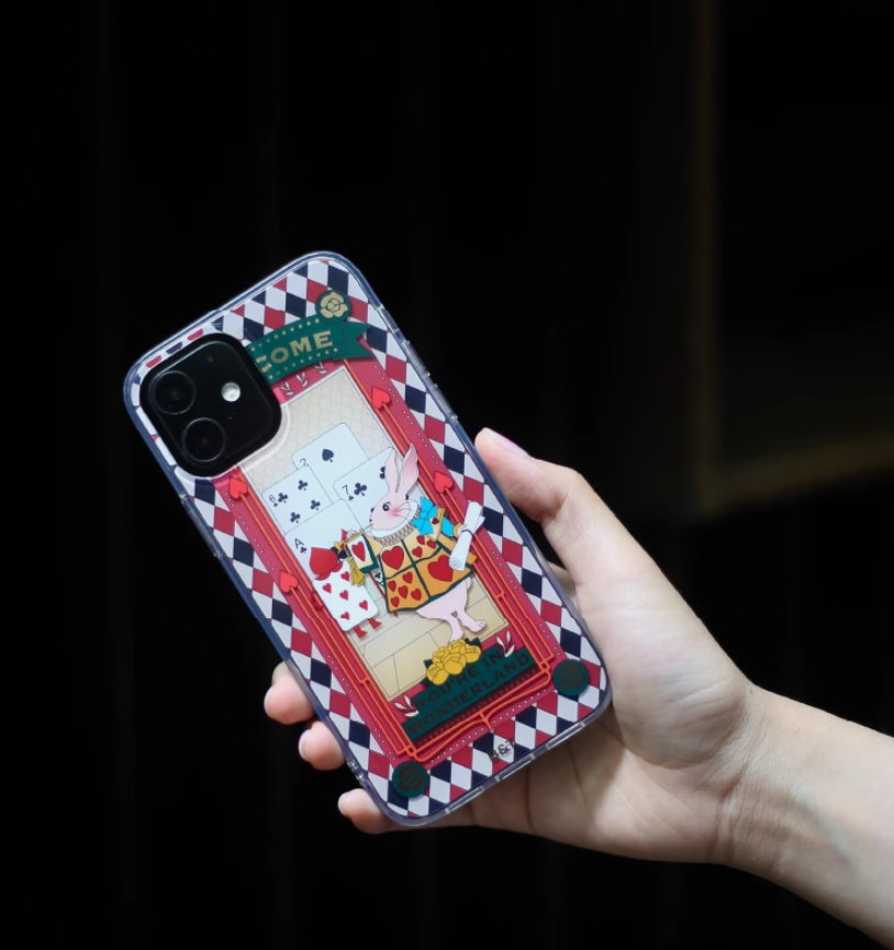 赤うさぎのワンダーランド気分iPhoneケース