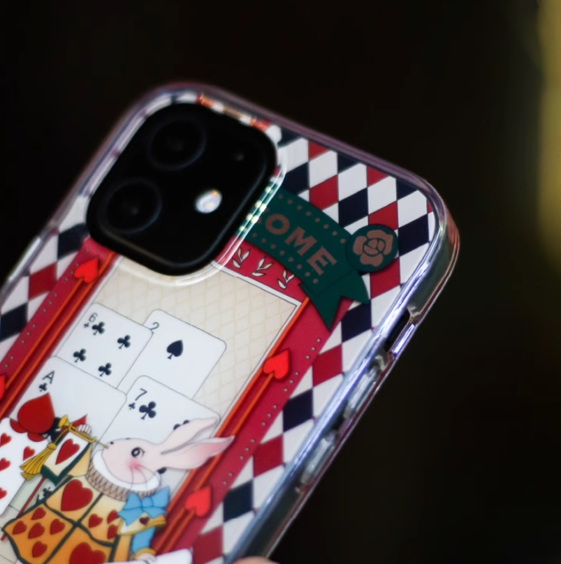 赤うさぎのワンダーランド気分iPhoneケース