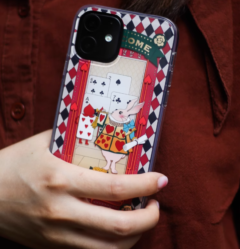赤うさぎのワンダーランド気分iPhoneケース