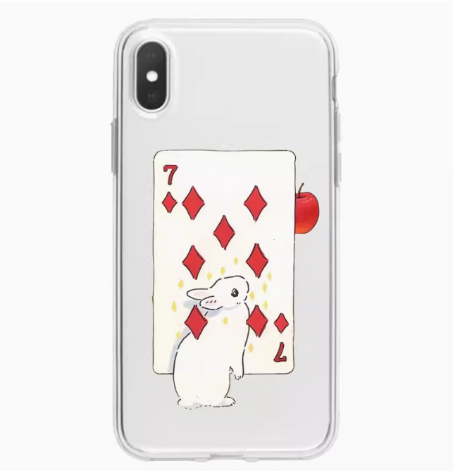 アーティスティックでかわいいウサギ風iPhoneケース
