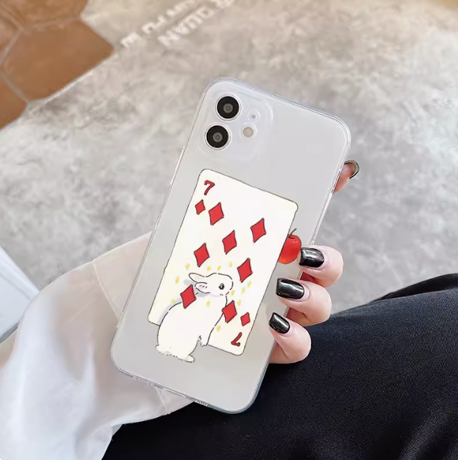 アーティスティックでかわいいウサギ風iPhoneケース