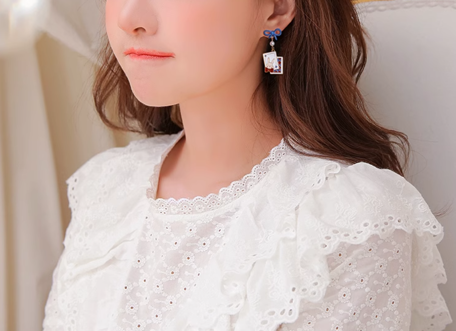 ラビットポーカーイヤリング