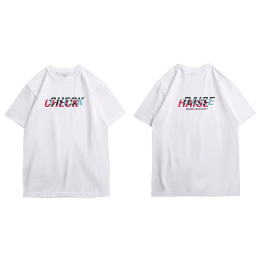 CHECK RAISE Tシャツ