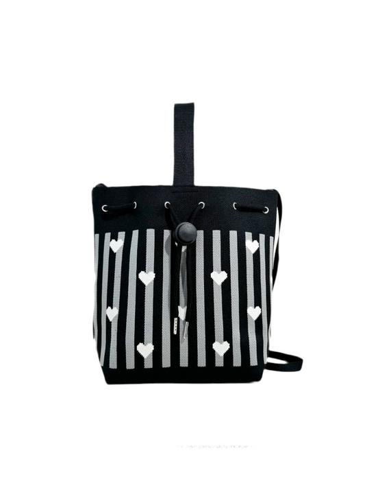 ニットストライプのトートバッグ