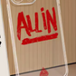 レッドの「ALL IN」スタイルの透明シリコン iPhone ケース